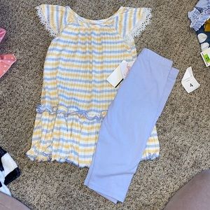 Lavender & Yellow Bonnie Jean 2 Piece Size 4